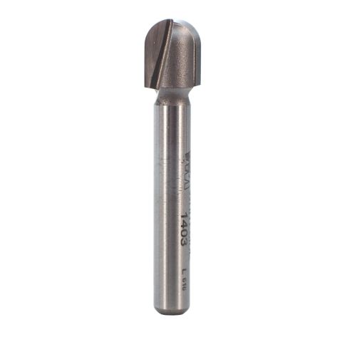 Whiteside 1403 Round Nose Bit 1/4"SH, 3/16"R, 3/8"CD