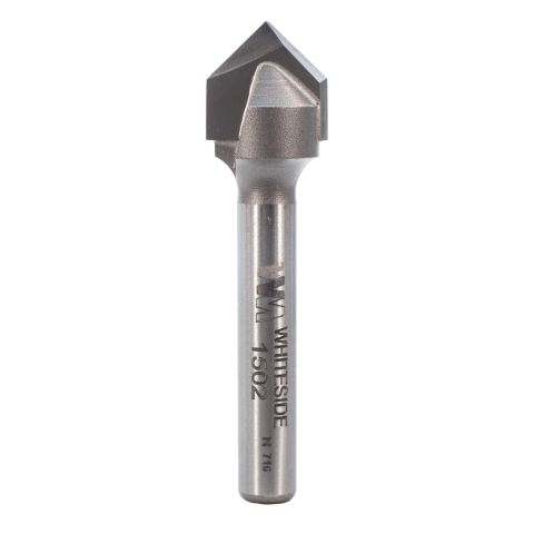 Whiteside 1502 90° V-Groove Bit 1/4"SH, 1/2"CD, 1/4"PL